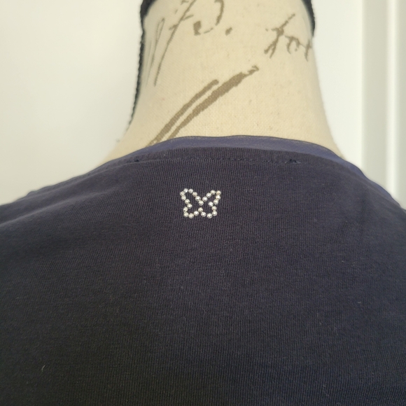 Weekend Max Mara Designer Jersey Knit 3/4 Sleeve Casual Minimal Top Size Med - Picture 4 of 7